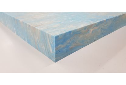 Topdekmatras Pantera Nautic 6cm maatwerk schuine inwendige hoek